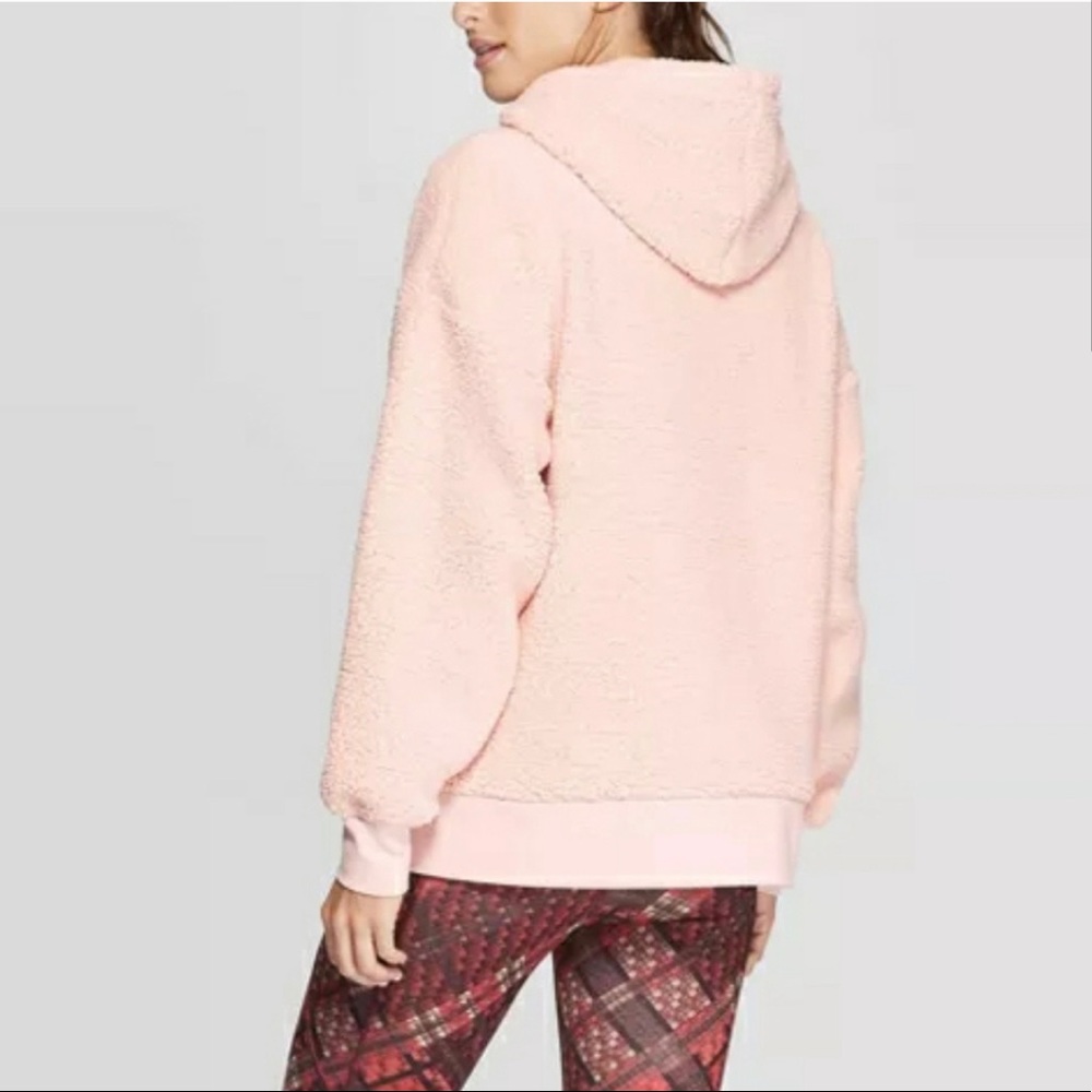 C9 by Champion Fuzzy Sherpa Fleece Teddy Zip Up Hoodie - Picture 8 of 9